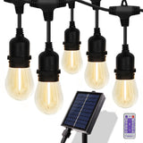 NNEDSZ Solar Power 15 LED 18.2M Festoon String Lights Wedding Party WaterProof
