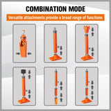 NNEDSZ 12T Porta Power Kit Hydraulic Ram Pump Oil Hose Automotive Body Repair Tool