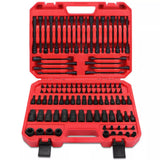 NNEDSZ 107Pc Hex & Torx Bit Socket Set E-Torx Extra Long Allen Key Sockets Metric & SAE