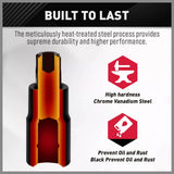 NNEDSZ 107Pc Hex & Torx Bit Socket Set E-Torx Extra Long Allen Key Sockets Metric & SAE