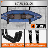 NNEDSZ HORUSDY Large 4Pc Wall Mount Hook Set Heavy Duty Garage Kayak Holder Bike Rack