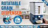 NNEDSZ Auto Grain Case Cereal Dispenser Storage Box Kitchen Food Rice Container Cup