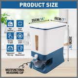 NNEDSZ Auto Grain Case Cereal Dispenser Storage Box Kitchen Food Rice Container Cup