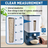NNEDSZ Auto Grain Case Cereal Dispenser Storage Box Kitchen Food Rice Container Cup