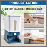NNEDSZ Auto Grain Case Cereal Dispenser Storage Box Kitchen Food Rice Container Cup