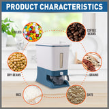 NNEDSZ Auto Grain Case Cereal Dispenser Storage Box Kitchen Food Rice Container Cup