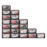 NNEDSZ 10Pcs Premium Acrylic Shoe Box Sneaker Display Storage Case  Boxes Magnetic Door Au