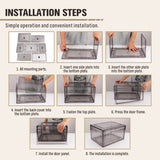 NNEDSZ 10Pcs Premium Acrylic Shoe Box Sneaker Display Storage Case  Boxes Magnetic Door Au