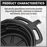 NNEDSZ SEDY 15L Oil Change Pan Drain TPortable Dish Coolant Recovery Pan Black