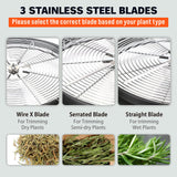 NNEDSZ 19 inch Bud Leaf Bowl Trimmer Tumble Stainless Steel Blades Twisted Spin Cut