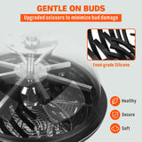NNEDSZ 19 inch Bud Leaf Bowl Trimmer Tumble Stainless Steel Blades Twisted Spin Cut