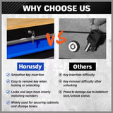 NNEDSZ HORUSDY 42 inch 8 Drawer Tool Cabinet 1000 lbs Wood Top Power Strip Casters Blue