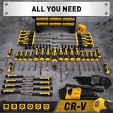 NNEDSZ 140Pcs Magnetic Screwdriver Set Hex Key Magnetizer Demagnetizer Precision Screwdriver