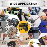 NNEDSZ 140Pcs Magnetic Screwdriver Set Hex Key Magnetizer Demagnetizer Precision Screwdriver