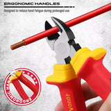 NNEDSZ Magnetic Insulated Screwdriver Pliers Set 1000V Electrical Tool Hose Pinch Box