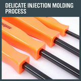 NNEDSZ Horusdy 4Pc Steel Pry Bar Set Heavy Duty Mechanic Crowbar Car  4" 7" 12" 17-1/2"