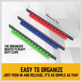 NNEDSZ 3Pc Wall Mounted Tools Holder Screwdriver Organizer Rail Rack Storage 3-Color