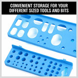 NNEDSZ 43Pc Bins Wall Mounted Parts Storage Rack Tools Holder Organiser 2 Peg Borads