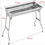 NNEDSZ BBQ Grill Steel Roast Camping Picnic Charcoal Portable Foldable Barbecue Outdoor