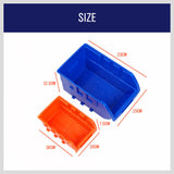 NNEDSZ 92-Piece Bin Mobile Garage Storage Bin Rack Heavy-Duty Tool Organizer with Swivel Wheels