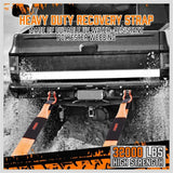 NNEDSZ Heavy Duty 9.1M Recovery Tow Straps Snatch Kit - 32,000 LBS Break Strength with D-Ring Shackles for Off-Roading Recovery and Hauling