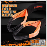 NNEDSZ Heavy Duty 9.1M Recovery Tow Straps Snatch Kit - 32,000 LBS Break Strength with D-Ring Shackles for Off-Roading Recovery and Hauling