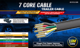 NNEDSZ 10M X 7 Core Wire Cable Trailer Cable Automotive Boat Caravan Truck Coil V90 PVC