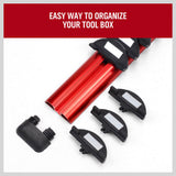 NNEDSZ Magnetic Spanner Holder Aluminum 15 Wrench Rack Tool Screwdriver Organizer Red