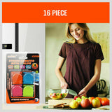 NNEDSZ 16Pc Magnetic Spring Clamps Magnet Refrigerator Clips Note Holder Fridge Tips