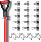 NNEDSZ HORUSDY Spring Grip Mop & Broom Holder Wall Mounted Garden Tools Storage Clip