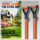 NNEDSZ HORUSDY Spring Grip Mop & Broom Holder Wall Mounted Garden Tools Storage Clip