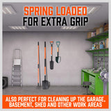 NNEDSZ HORUSDY Spring Grip Mop & Broom Holder Wall Mounted Garden Tools Storage Clip