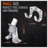 NNEDSZ HORUSDY Spring Grip Mop & Broom Holder Wall Mounted Garden Tools Storage Clip