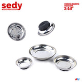 NNEDSZ 5pcs 4-1/4 inch Magnetic TStainless Steel Bowl Screws Nuts Bolts Collector Holder