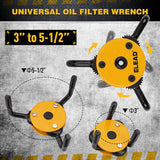 NNEDSZ 2Pcs Oil Filter Wrench Set Adjustable Oil Filter Change Set Engine Filters