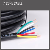 NNEDSZ 30M X 7 Core Wire Cable Trailer Cable Automotive Boat Caravan Truck Coil V90 PVC