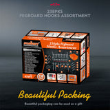 NNEDSZ 238Pc Pegboard Hooks Set Peg board Bins Parts Storage Assortment Tools Organiser