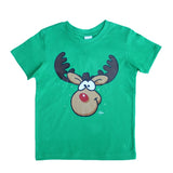 NNEDSZ New Funny Adult Xmas Christmas T Shirt Tee Mens Womens 100% Cotton Jolly Ugly, Reindeer (Green), L