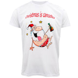 NNEDSZ New Funny Adult Xmas Christmas T Shirt Tee Mens Womens 100% Cotton Jolly Ugly, Reindeer (White), L