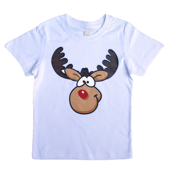 NNEDSZ New Funny Adult Xmas Christmas T Shirt Tee Mens Womens 100% Cotton Jolly Ugly, Reindeer (White), XL