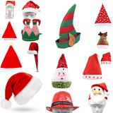 NNEDSZ Christmas Unisex Adults Kids Novelty Hat Xmas Party Cap Santa Costume Dress Up, Long Santa Hat (Adults)