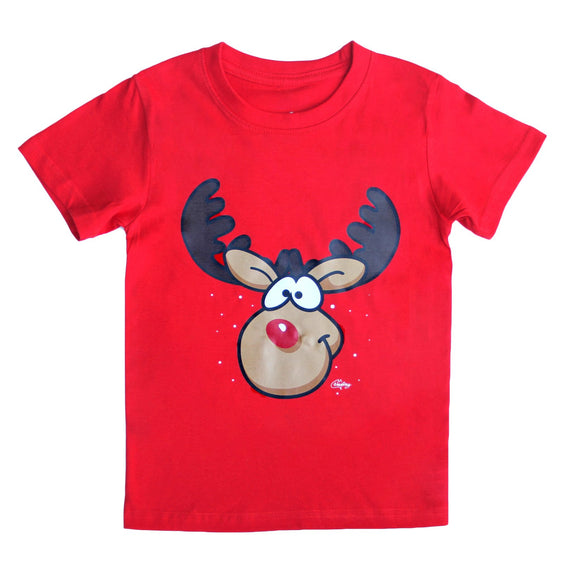 NNEDSZ New Funny Adult Xmas Christmas T Shirt Tee Mens Womens 100% Cotton Jolly Ugly, Reindeer (Red), 3XL