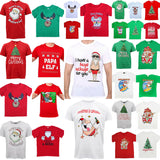 NNEDSZ New Funny Adult Xmas Christmas T Shirt Tee Mens Womens 100% Cotton Jolly Ugly, Santa Surf (Green), L