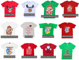 NNEDSZ New Funny Adult Xmas Christmas T Shirt Tee Mens Womens 100% Cotton Jolly Ugly, Santa Surf (Green), L