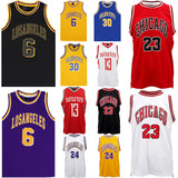NNEDSZ New Men's Basketball Jersey Sports T Shirt Tee Vest Tops Gym Chicago Los Angeles, Black - Chicago 23, M