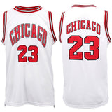 NNEDSZ New Men's Basketball Jersey Sports T Shirt Tee Vest Tops Gym Chicago Los Angeles, White - Chicago 23, 3XL