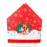 NNEDSZ 10x Christmas Chair Covers Dinner Table Santa Hat Snowman Home Décor Ornaments, Snowman (10 Chair Covers)