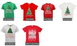 NNEDSZ New Funny Adult Xmas Christmas T Shirt Tee Mens Womens 100% Cotton Jolly Ugly, Santa Drive Kombi (Green), L