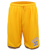 NNEDSZ Men's Basketball Sports Shorts Gym Jogging Swim Board Boxing Sweat Casual Pants, Yellow - Golden State 30, L