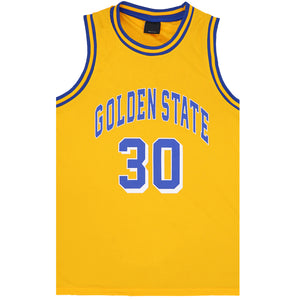 NNEDSZ Kid's Basketball Jersey Tank Boys Sports T Shirt Tee Singlet Tops Los Angeles, Yellow - Golen State 30, 2